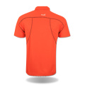 Ropa Guangdong manga corta naranja respirable Dri Fit Cycling Jersey